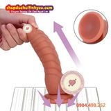  Dương Vật Giả Đế Hít Chưa Lột Bao Quy Đầu Có Vảy Nổi Ma Sát 