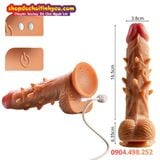  Dương Vật Giả Đế Hít Có Gai Rung Thụt Làm Ấm Điều Khiển Từ Xa 