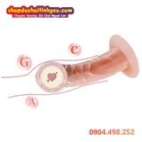  Dương Vật Giả Đế Hít Có Gân Nổi Mềm Mại Kích Thích Đa Điểm 