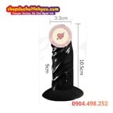  Dương Vật Giả Đế Hít Có Gân Nổi Mềm Mại Kích Thích Đa Điểm 