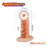  Dương Vật Giả Đế Hít Có Gân Nổi Mềm Mại Kích Thích Đa Điểm 