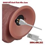  Dương Vật Giả Đế Hít Hai Lớp Cong To Rung Cực Mạnh POWER COCK 