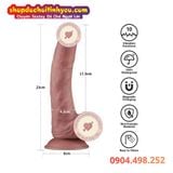  Dương Vật Giả Đế Hít Hai Lớp Cong To Rung Cực Mạnh POWER COCK 