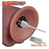  Dương Vật Giả Đế Hít Hai Lớp Cong To Rung Cực Mạnh POWER COCK 
