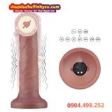  Dương Vật Giả Đế Hít Không Bìu Rung 10 Chế Độ POWER COCK 
