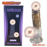  Dương Vật Giả Đế Hít Mềm Dẻo Mô Phỏng Giống Thật SUPERS DILDO 