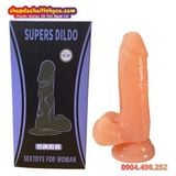  Dương Vật Giả Đế Hít Mềm Dẻo Mô Phỏng Giống Thật SUPERS DILDO 