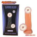  Dương Vật Giả Đế Hít Mềm Dẻo Mô Phỏng Giống Thật SUPERS DILDO 
