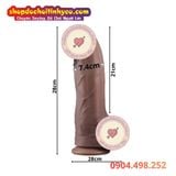  Dương Vật Giả Đế Hít Đầu Cong Khủng Size XXL NATURE COCK 