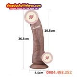  Dương Vật Giả Đế Hít Thân Cong To Có Gân Xanh Nổi LOVETOY 