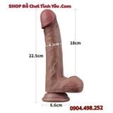  Dương Vật Giả Đế Hít Thân Cong To Có Gân Xanh Nổi LOVETOY 