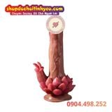  Dương Vật Giả Đế Hoa Sen Rung Thụt Sưởi Ấm Kèm Đầu Lưỡi Liếm 
