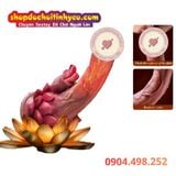  Dương Vật Giả Đế Hoa Sen Rung Thụt Sưởi Ấm Kèm Đầu Lưỡi Liếm 