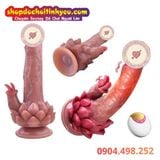  Dương Vật Giả Đế Hoa Sen Rung Thụt Sưởi Ấm Kèm Đầu Lưỡi Liếm 