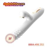  Dương Vật Giả Cầm Tay Rung Thụt Có Bi Nổi Kèm Đầu Liếm Mút 