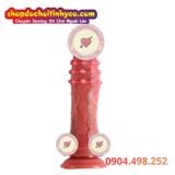  Dương Vật Giả Đính 3 Vòng Bi Rung Thụt Ngoáy Kèm Sưởi Ấm 