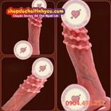 Dương Vật Giả Đính 3 Vòng Bi Rung Thụt Ngoáy Kèm Sưởi Ấm 