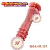  Dương Vật Giả Đính 3 Vòng Bi Rung Thụt Ngoáy Kèm Sưởi Ấm 