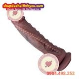  Dương Vật Giả Độ Vòng Bi Kèm Hạt Nổi Trên Thân Có Sưởi Ấm 