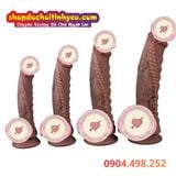  Dương Vật Giả Độ Vòng Bi Kèm Hạt Nổi Trên Thân Có Sưởi Ấm 