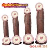  Dương Vật Giả Độ Vòng Bi Kèm Hạt Nổi Trên Thân Có Sưởi Ấm 