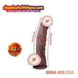  Dương Vật Giả Độ Vòng Bi Kèm Hạt Nổi Trên Thân Có Sưởi Ấm 
