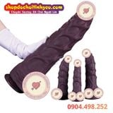  Dương Vật Giả Gân Nổi To Khủng Màu Đen Có Nhiều Nốt Sần Lớn 