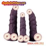  Dương Vật Giả Gân Nổi To Khủng Màu Đen Có Nhiều Nốt Sần Lớn 