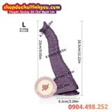  Dương Vật Giả Hình Vòi Voi Silicone Đầy Gân Guốc Mềm Mại 