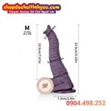  Dương Vật Giả Hình Vòi Voi Silicone Đầy Gân Guốc Mềm Mại 