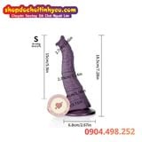  Dương Vật Giả Hình Vòi Voi Silicone Đầy Gân Guốc Mềm Mại 