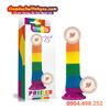Dương vật giả hít tường màu sắc cầu vồng Prider Lovetoy