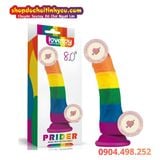  Dương vật giả hít tường màu sắc cầu vồng Prider Lovetoy 