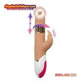 Dương Vật Giả Rung Thụt Xoay Bi Kèm Đầu Phụ Tai Thỏ INDULGE 