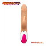  Dương Vật Giả Rung Thụt Xoay Bi Kèm Đầu Phụ Tai Thỏ INDULGE 