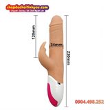  Dương Vật Giả Rung Thụt Xoay Bi Kèm Đầu Phụ Tai Thỏ INDULGE 