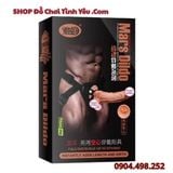  Dương Vật Giả To Gân Nổi Uốn Cong Kèm Dây Đai Đeo MARS DILDO 