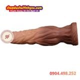  Dương Vật Giả Khổng Lồ Silicone Hai Lớp Đế Hút Chân Không 