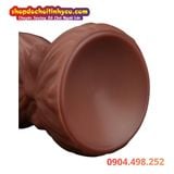  Dương Vật Giả Khổng Lồ Silicone Hai Lớp Đế Hút Chân Không 