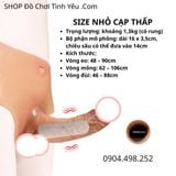  Dương Vật Giả Liền Quần Silicon Cạp Thấp Rỗng Ruột Cho Nam 