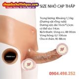  Quần Dương Vật Giả Silicone Rỗng Ruột Cạp Cao Thấp Cho Nam 