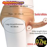  Dương Vật Giả Mặc Quần Lót Silicon Cạp Thấp Đặc Ruột Size Vừa 