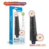  Dương Vật Giả Màu Đen Rung Nhiều Chế Độ Mạnh Mẽ REAL SOFTEE 