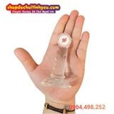  Dương Vật Giả Mini Bé Xíu Đế Hít Trong Suốt Không Có Bìu 