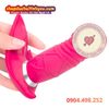 Dương vật giả mini hồng rung thụt 7 chế độ điều khiển từ xa