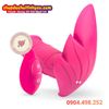 Dương vật giả mini hồng rung thụt 7 chế độ điều khiển từ xa