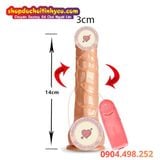  Dương vật giả Muha rung ngoáy gắn tường TPE mềm giá rẻ 