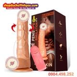  Dương vật giả Muha rung ngoáy gắn tường TPE mềm giá rẻ 