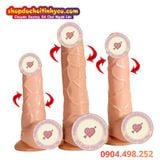  Dương vật giả Muha rung ngoáy gắn tường TPE mềm giá rẻ 