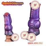  Dương vật giả ngựa dick rỗng silicone dày khóa tinh trùng 
